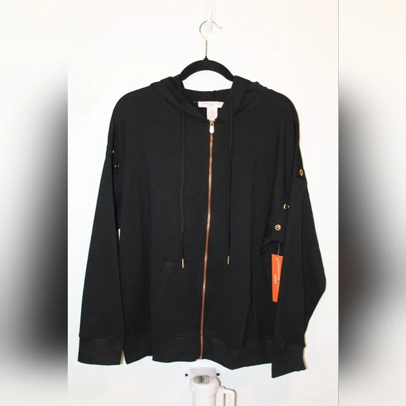 Adrienne Vittadini black zip up - Picture 1 of 9